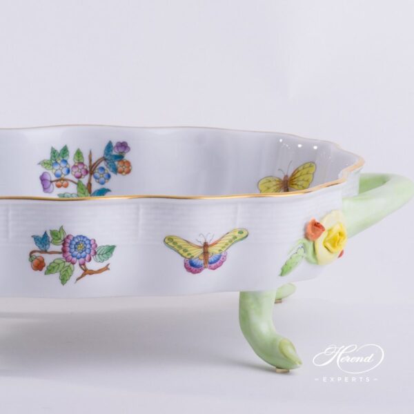 Dish on Feet 7655-0-00 VA Queen Victoria design. Herend porcelain