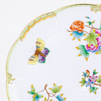 Queen Victoria Green Oval Tray 417-0-00 VBO. Herend fine china.