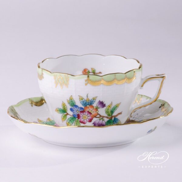 Tea Cup or Coffee Cup 730-0-00 VBO Queen Victoria pattern - Herend porcelain hand painted.