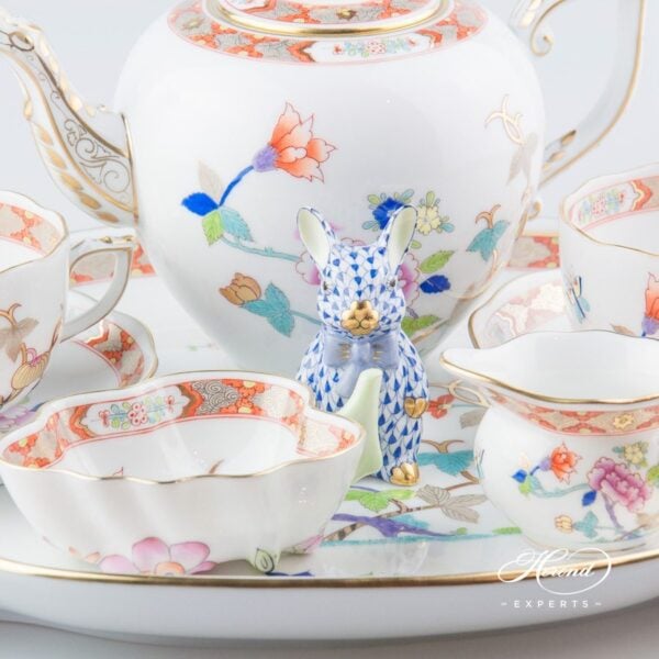 Tea Set for 2 Persons - Herend Shanghai SH design. Herend fine china tableware. Hand painted. Oriental style