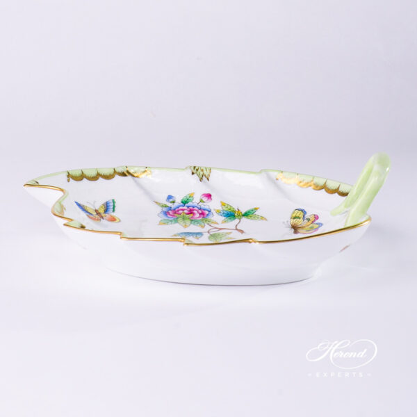 Leaf Dish Queen Victoria VBO pattern - Herend porcelain hand painted.