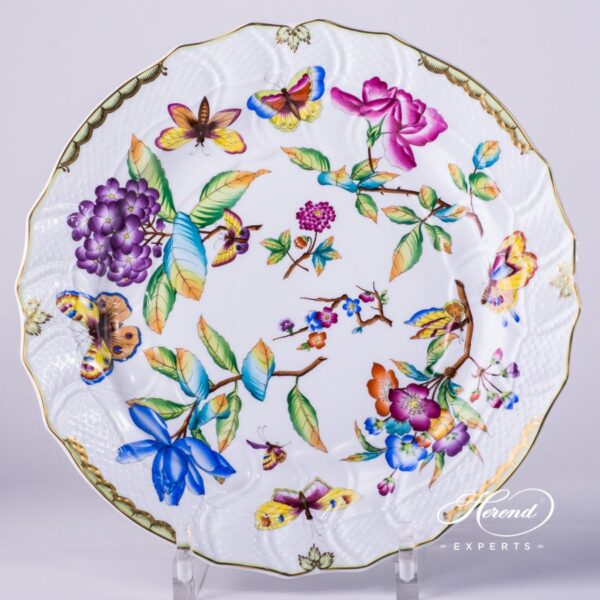 Big Serving Plate / Round Dish 1152-0-00 VICTORIA - Herend Old Queen VICTORIA design. Herend fine china