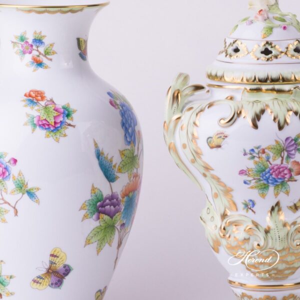 Queen Victoria - VBO pattern Fancy Vase - Herend porcelain.