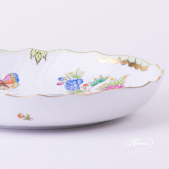 Vegetable Dish 1148-0-00 VBO Queen Victoria multicolor design. Herend fine china tableware. Hand painted