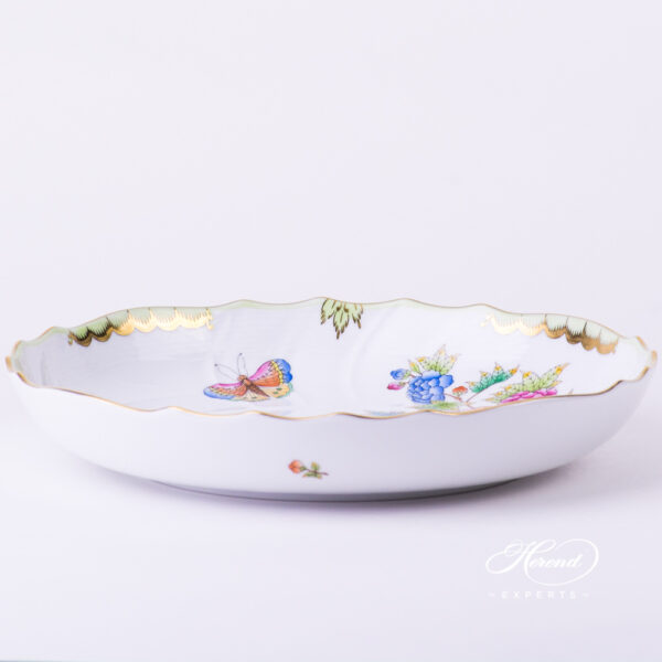 Vegetable Dish 1148-0-00 VBO Queen Victoria multicolor design. Herend fine china tableware. Hand painted
