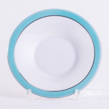 Coffee / Mocha Cup with Saucer 4914-2-00 ONYXTQ-PT Turquoise decor. Herend porcelain hand painted