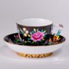 Tea Cup and Saucer 3364-0-21 SP225-FN Luxurious Butterfly Special pattern. Herend porcelain hand painted