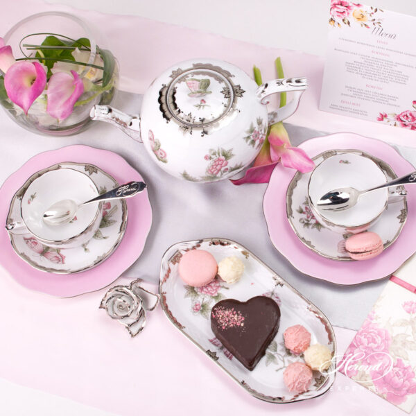 Tea Set for 2 - Queen Victoria Platinum