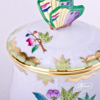 Cream Cup with Butterfly Knob 385-0-17 VBA Queen Victoria pattern. Herend porcelain
