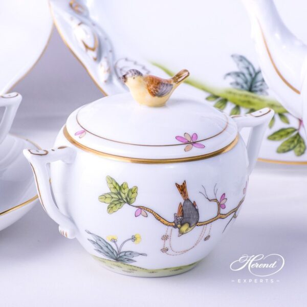 Tea Set for 2 People w. Dessert Plate - Herend Dream Garden REJA design. Herend fine china