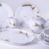 Tea Set for 2 People w. Dessert Plate - Herend Dream Garden REJA design. Herend fine china