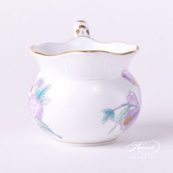 Creamer / Milk Jug 643-0-00 EVICTF2 Royal Garden Turquoise Flower pattern. Herend fine china hand painted
