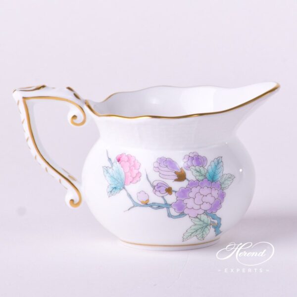 Creamer / Milk Jug 643-0-00 EVICTF2 Royal Garden Turquoise Flower pattern. Herend fine china hand painted