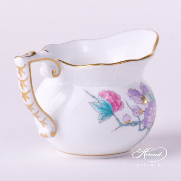 Creamer / Milk Jug 643-0-00 EVICTF2 Royal Garden Turquoise Flower pattern. Herend fine china hand painted