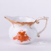 Creamer 644-0-00 AOG-ETH Chinese Bouquet Rust / Apponyi Orange Fish scale decor. Herend porcelain hand painted