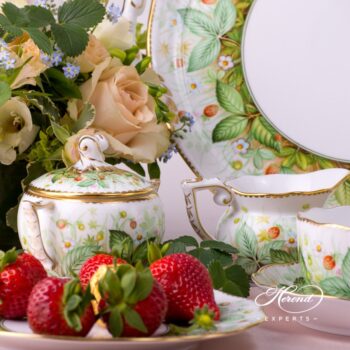 Tea Set for Two People - Strawberry - Herend Experts