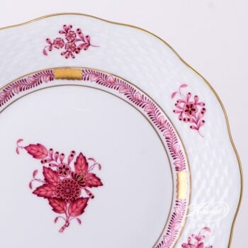 Dessert Plate 517-0-00 AP Apponyi Purple decor. Herend porcelain hand painted