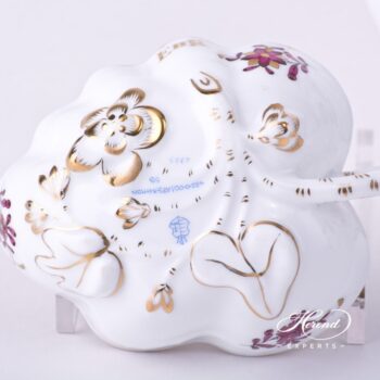 Basic Tea Set - Queen Anniversary - Herend Chinese Bouquet / Apponyi Burgundy - AP3-X1 design. Herend fine china
