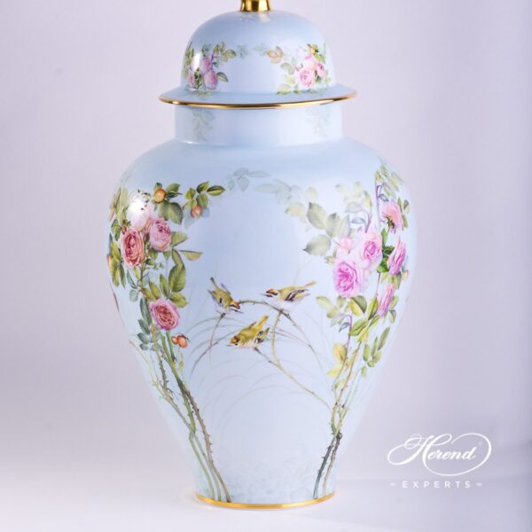 Big Vase 6571-0-15 SP868 Special Rose Garden pattern. Herend porcelain hand painted