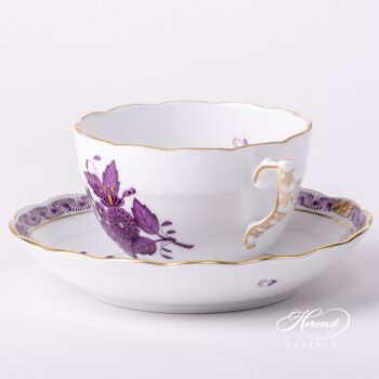 Tea Cup 701-0-00 AL Apponyi Lilac decor. Herend porcelain hand painted