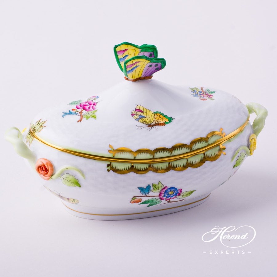 Herend花柄陶器製キャンディ菓子器 Herend花柄陶器製キャンディ菓子器