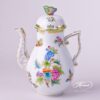 Coffee Pot with Butterfly Knob 612-0-17 VBO Queen Victoria decor. Herend porcelain tableware. Hand painted