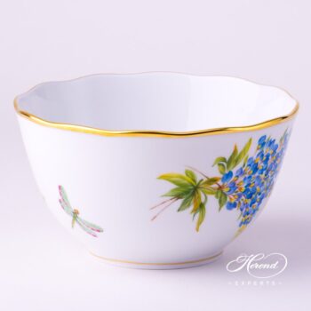 Bowl 20362-0-00 FLA-BB Texas Bluebonnet Flower pattern. Herend Fine china hand painted. Texas Flower pattern