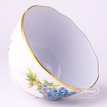 Bowl 20362-0-00 FLA-BB Texas Bluebonnet Flower pattern. Herend Fine china hand painted. Texas Flower pattern