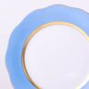 Dessert Plate 20517-0-00 CB1 Light Blue monochrome decor. Herend porcelain tableware. Hand painted