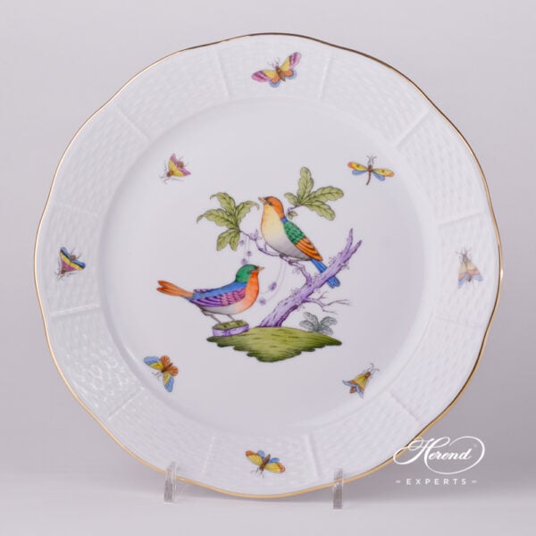Dinner Plate 524-0-00 ROM Rothschild Bird Mayer design. Herend fine china tableware. Hand painted