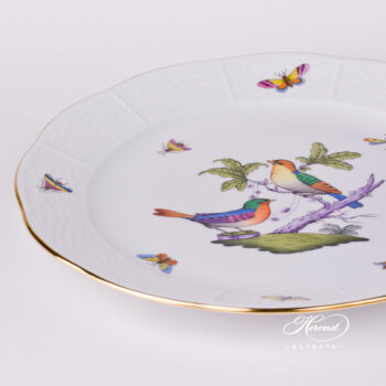 Dinner Plate 524-0-00 ROM Rothschild Bird Mayer design. Herend fine china tableware. Hand painted