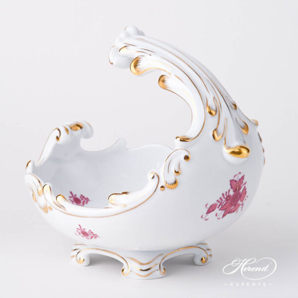 Baroque Shell 7511-0-00 AP2 Chinese Bouquet Raspberry / Apponyi Light Purple design. Herend fine china