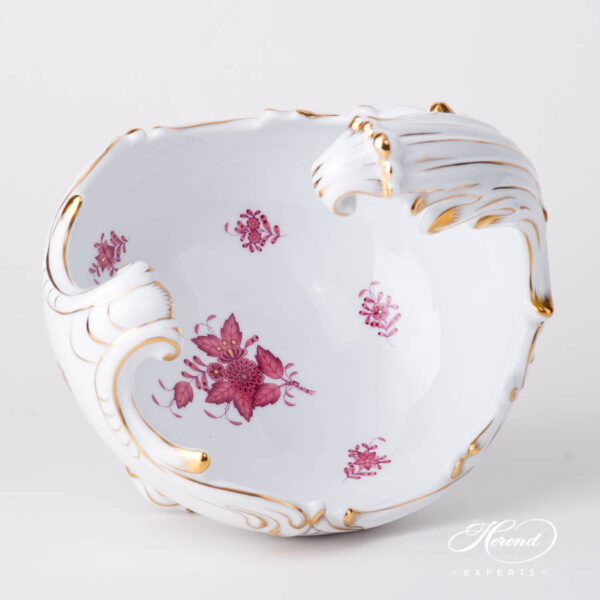 Baroque Shell 7511-0-00 AP2 Chinese Bouquet Raspberry / Apponyi Light Purple design. Herend fine china