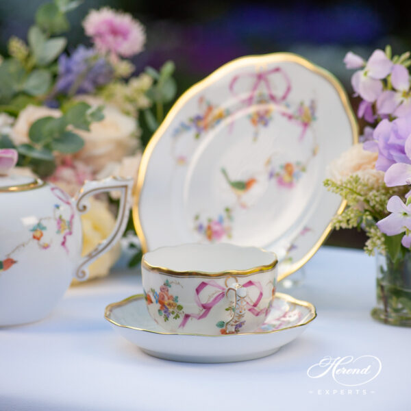 Tea Cup w. Saucer 20724-0-00 JM Mediterranean Garden pattern. Herend fine china