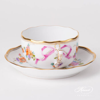 Tea Cup w. Saucer 20724-0-00 JM Mediterranean Garden pattern. Herend fine china