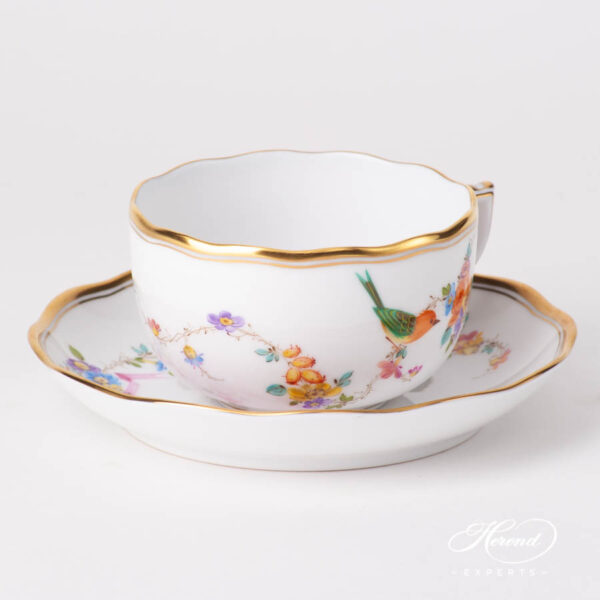 Tea Cup w. Saucer 20724-0-00 JM Mediterranean Garden pattern. Herend fine china