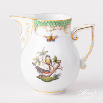 Milk Jug 657-0-00 RO-ETV1 Rothschild Bird Green Fishnet pattern. Herend porcelain