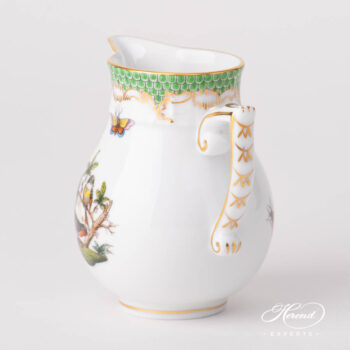 Milk Jug 657-0-00 RO-ETV1 Rothschild Bird Green Fishnet pattern. Herend porcelain