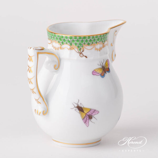 Milk Jug 657-0-00 RO-ETV1 Rothschild Bird Green Fishnet pattern. Herend porcelain