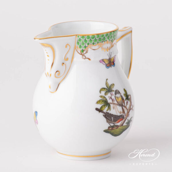 Milk Jug 657-0-00 RO-ETV1 Rothschild Bird Green Fishnet pattern. Herend porcelain