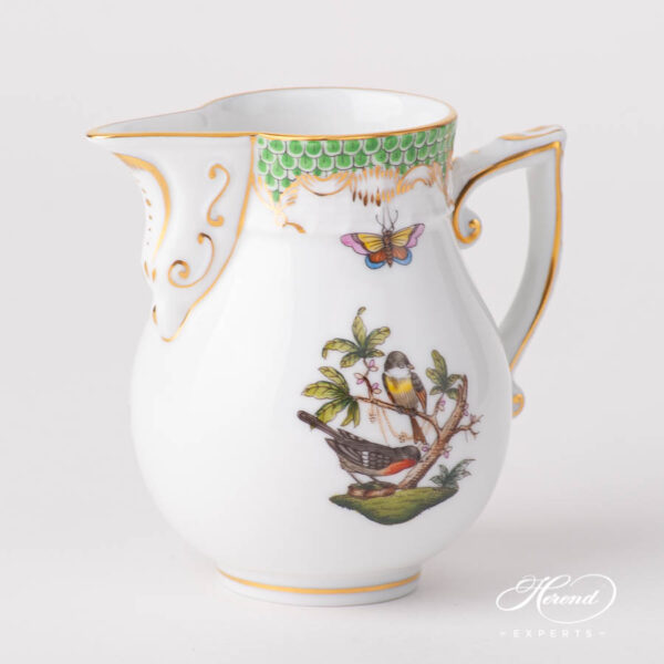 Milk Jug 657-0-00 RO-ETV1 Rothschild Bird Green Fishnet pattern. Herend porcelain