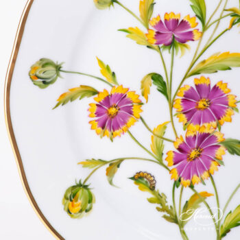 Dinner Plate 20524-0-00 FLA-BF American Wildflowers / Indian Blanket Flower pattern. Herend fine china
