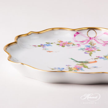 Tray / Cake Plate 7618-0-00 JM Mediterranean Garden design. Herend fine china