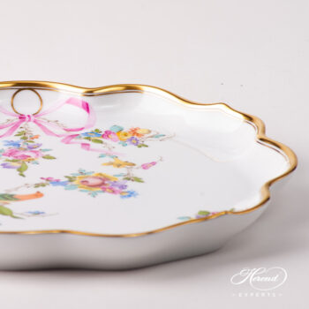 Tray / Cake Plate 7618-0-00 JM Mediterranean Garden design. Herend fine china