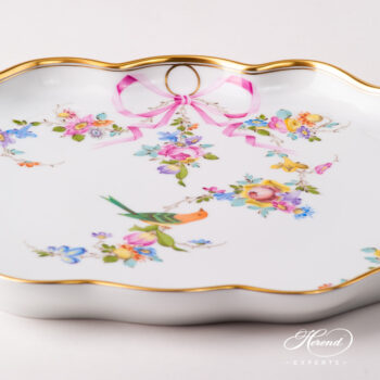 Tray / Cake Plate 7618-0-00 JM Mediterranean Garden design. Herend fine china