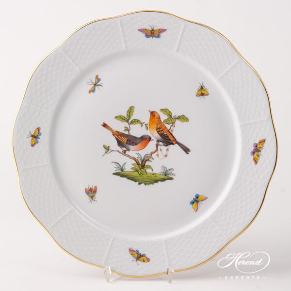Large Serving Plate / Round Dish 158-0-00 RO Rothschild Bird design. Herend fine china
