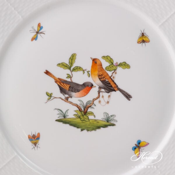 Large Serving Plate / Round Dish 158-0-00 RO Rothschild Bird design. Herend fine china