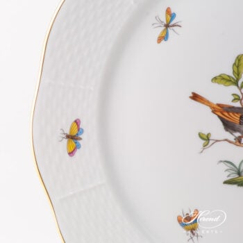Large Serving Plate / Round Dish 158-0-00 RO Rothschild Bird design. Herend fine china