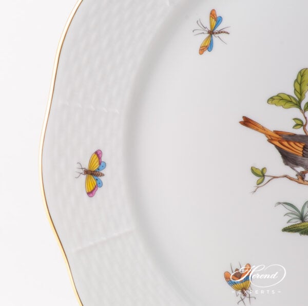 Large Serving Plate / Round Dish 158-0-00 RO Rothschild Bird design. Herend fine china