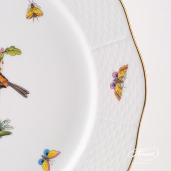 Large Serving Plate / Round Dish 158-0-00 RO Rothschild Bird design. Herend fine china